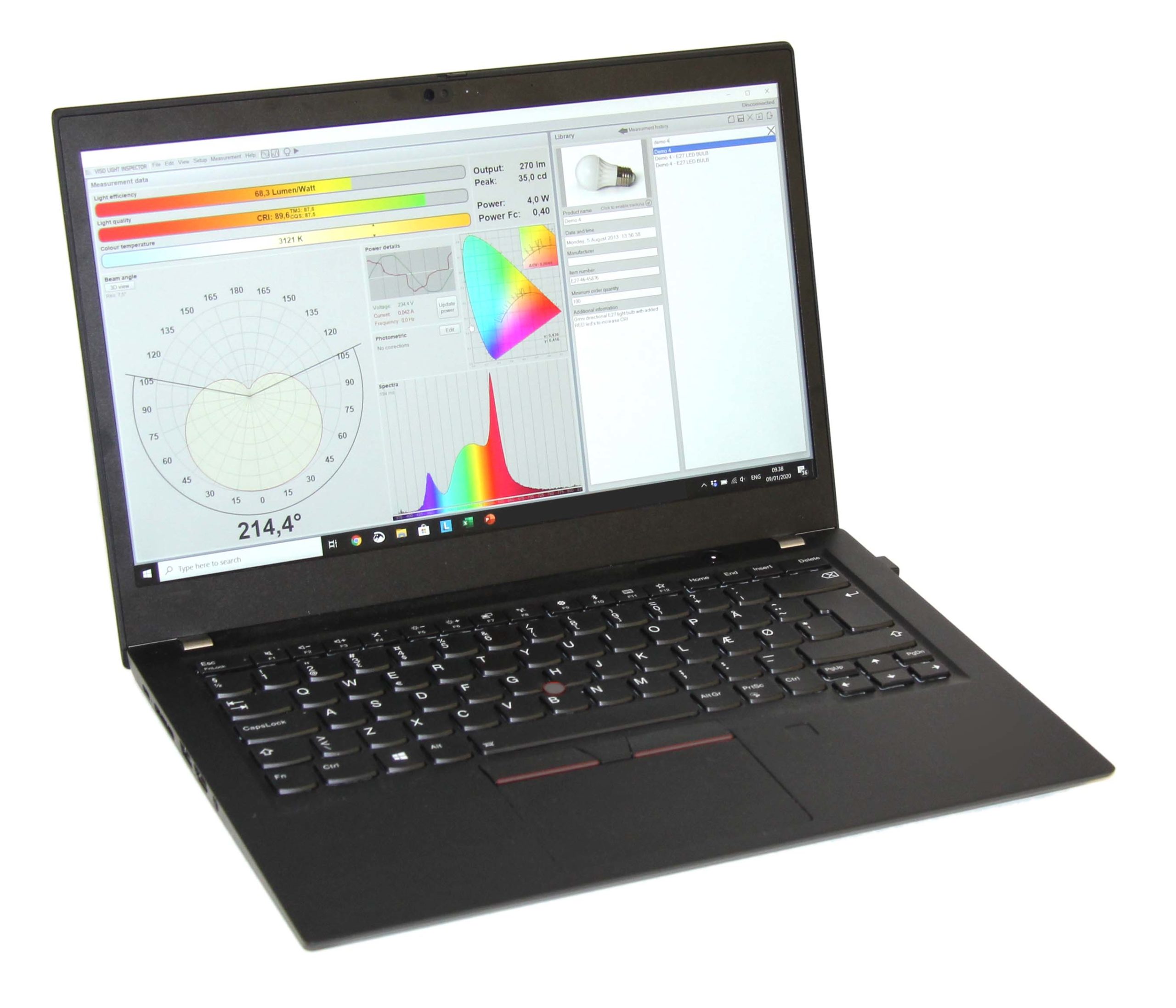 Free photometric software goniometer