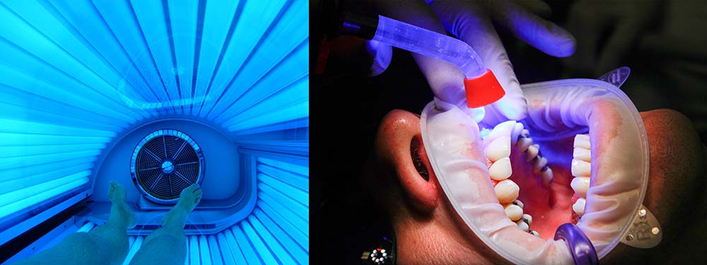 UV lighting applications - a sunbed and curing of plastics