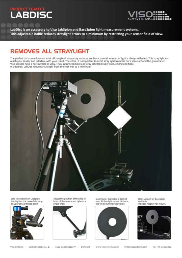 Brochures - Viso Systems - Light measurement devices for photometry labs